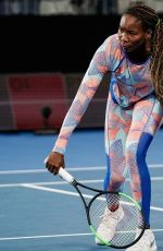 VENUS WILLIAMS at Practice Session at Australian Open Tennis Tournament in Melbourne 01/14/2018