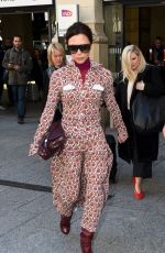 VICTORIA BECKHAM Arrives in Paris 01/17/2018