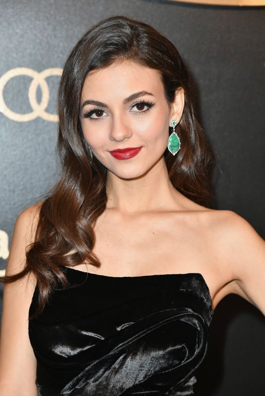 VICTORIA JUSTICE at Amazon Studios Golden Globes Celebration at Beverly Hilton Hotel 01/07/2018