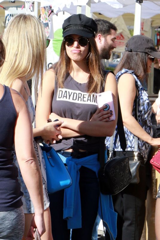 VICTORIA JUSTICE at Farmers Market in Studio City 01/14/2018