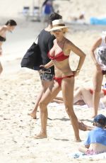 VICTORIA SILVSTEDT in Bikini on the Beach in St Barts 01/02/2018