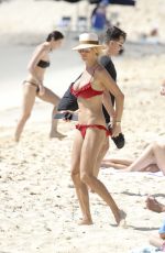 VICTORIA SILVSTEDT in Bikini on the Beach in St Barts 01/02/2018