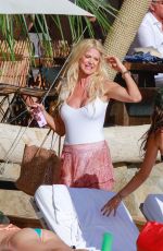 VICTORIA SILVSTEDT Out for Lunch at Shelona in St Barts 01/03/2018