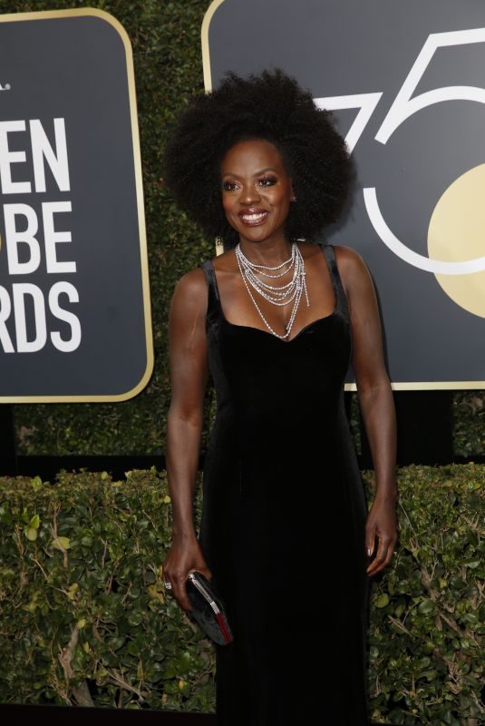 VIOLA DAVIS at 75th Annual Golden Globe Awards in Beverly Hills 01/07/2018