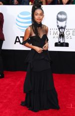 YARA SHAHIDI at 49th Naacp Image Awards in Pasadena 01/14/2018