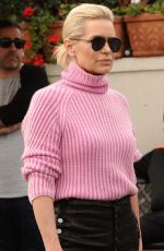 YOLANDA HADID Leaves Il Pistaio in Beverly Hills 01/30/2018