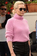 YOLANDA HADID Leaves Il Pistaio in Beverly Hills 01/30/2018