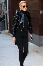 YOLANDA HADID Out and About in New York 01/24/2018