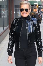 YOLANDA HADID Out and About in New York 01/24/2018