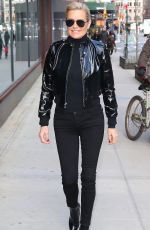 YOLANDA HADID Out and About in New York 01/24/2018