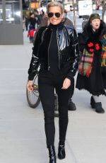 YOLANDA HADID Out and About in New York 01/24/2018