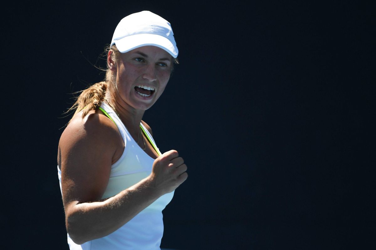 YULIA PUTINTSEVA at Australian Open Tennis Tournament in Melbourne 01 ...
