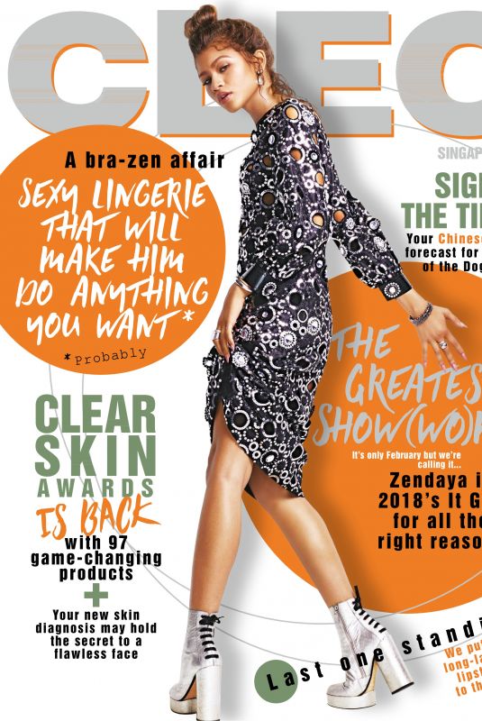 ZENDAYA COLEMAN in Cleo Magazine, Singapore February 2018