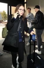 ZOE KAZAN at Salt Lake City International Airport in Park City 01/18/2018