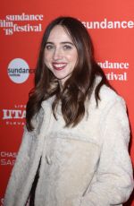 ZOE KAZAN at Wildlife Aafter Party at Chase Sapphire Lounge at Sundance Film Festival 01/20/2018