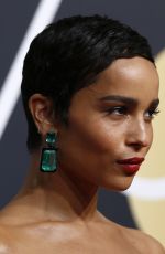 ZOE KRAVITZ at 75th Annual Golden Globe Awards in Beverly Hills 01/07/2018