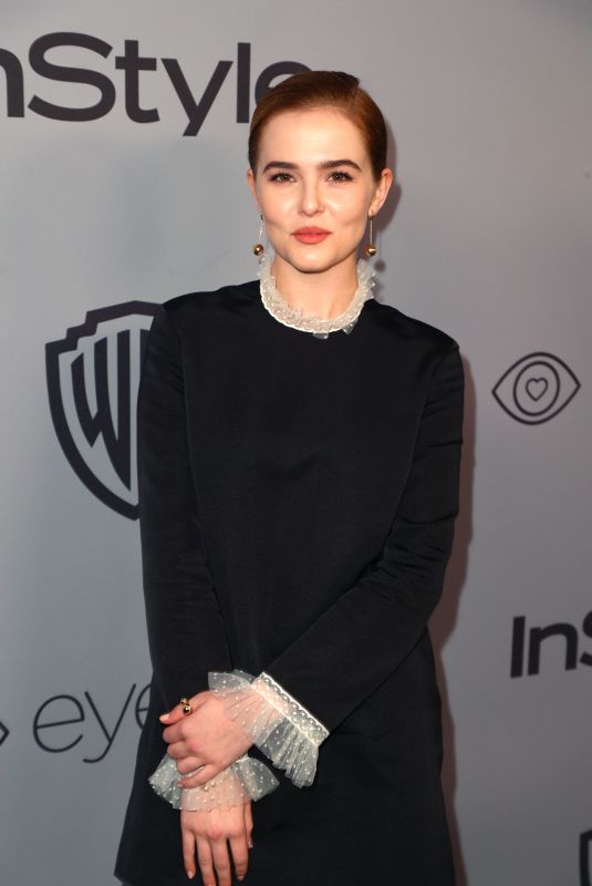 ZOEY DEUTCH at Instyle and Warner Bros Golden Globes After-party in Los Angeles 01/07/2018