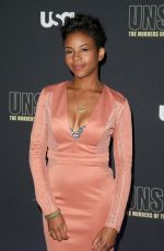 AASHA DAVIS at Unsolved the Murders of Tupac and the Notorious B.I.G. Premiere in Los Angeles 02/22/2018