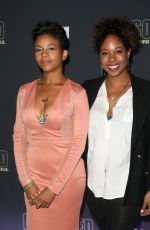 AASHA DAVIS at Unsolved the Murders of Tupac and the Notorious B.I.G. Premiere in Los Angeles 02/22/2018