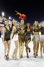 ADRIANA LIMA, BARBARA FIALHO, JASMINE TOOKES, FERNANDA TAVARES, CAROL FRANCISCHINI and FERNANDA LIZ at Carneval in Rio De Janeiro 02/12/2018