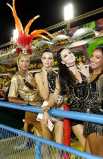 ADRIANA LIMA, BARBARA FIALHO, JASMINE TOOKES, FERNANDA TAVARES, CAROL FRANCISCHINI and FERNANDA LIZ at Carneval in Rio De Janeiro 02/12/2018