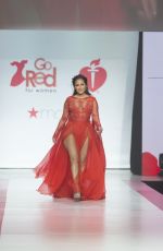 ADRIENNE BAILON in Gown by Galia Lahav at Red Dress 2018 Collection Fashion Show in New York 02/08/2018