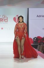 ADRIENNE BAILON in Gown by Galia Lahav at Red Dress 2018 Collection Fashion Show in New York 02/08/2018