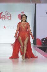 ADRIENNE BAILON in Gown by Galia Lahav at Red Dress 2018 Collection Fashion Show in New York 02/08/2018