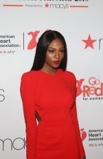 AFIYA BENNETT at Go Red for Women Red Dress Collection 2018 Presented by Macy’s in New York 02/08/2018