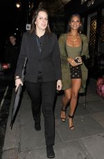ALESHA DIXON Leaves London Palladium 01/31/2018