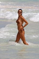 ALESSANDRA AMBROSIO in Bikini at a Beach in Tulum 02/16/2018