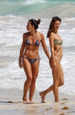 ALESSANDRA AMBROSIO in Bikini on the Beach in Tulum 02/16/2018
