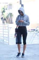 ALESSANDRA AMBROSIO in Leggings Out in Los Angeles 01/31/2018
