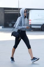 ALESSANDRA AMBROSIO in Leggings Out in Los Angeles 01/31/2018
