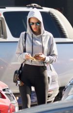 ALESSANDRA AMBROSIO in Leggings Out in Los Angeles 01/31/2018