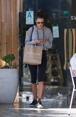 ALESSANDRA AMBROSIO in Leggings Out in Los Angeles 01/31/2018