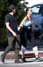ALESSANDRA AMBROSIO Leaves Yoga Class in Brentwood 02/26/2018