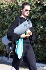 ALESSANDRA AMBROSIO Leaves Yoga Class in Brentwood 02/26/2018