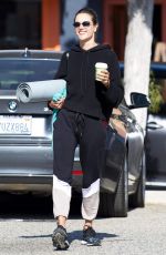 ALESSANDRA AMBROSIO Leaves Yoga Class in Brentwood 02/26/2018