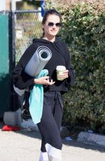 ALESSANDRA AMBROSIO Leaves Yoga Class in Brentwood 02/26/2018