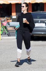 ALESSANDRA AMBROSIO Leaves Yoga Class in Brentwood 02/26/2018