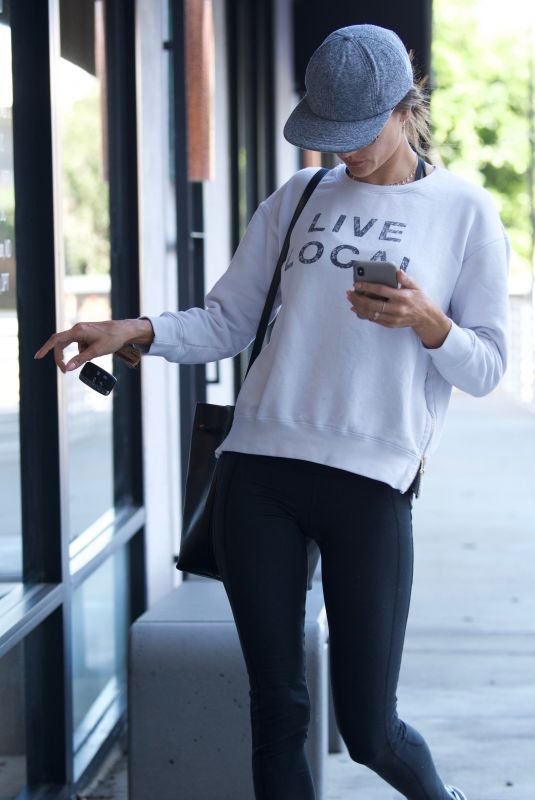 ALESSANDRA AMBROSIO Out and About in Brentwood 02/24/2018