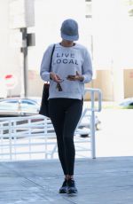 ALESSANDRA AMBROSIO Out and About in Brentwood 02/24/2018