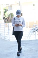 ALESSANDRA AMBROSIO Out and About in Brentwood 02/24/2018