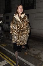 ALEXA CHUNG Arrives at The Ned Hotel in London 02/21/2018