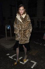 ALEXA CHUNG Arrives at The Ned Hotel in London 02/21/2018