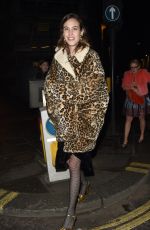ALEXA CHUNG Arrives at The Ned Hotel in London 02/21/2018