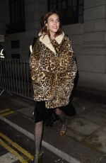 ALEXA CHUNG Arrives at The Ned Hotel in London 02/21/2018