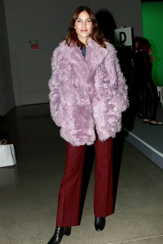 ALEXA CHUNG at Adam Selman Show in New York 02/08/2018