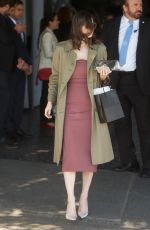 ALEXANDRA DADDARIO Leaves CFDA Luncheon at Chateau Marmont in Los Angeles 02/20/2018
